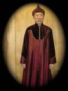 Tang in costume for the film adaptation of Harry Potter and the Half-Blood Prince