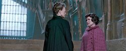 Dolores Umbridge and Minerva McGonagall arguing OOTPF