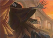 Voldemort tijdens zijn laatste gevecht in 