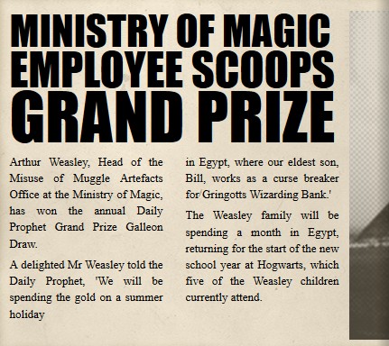 Magic Lottery, Harry Potter Wiki