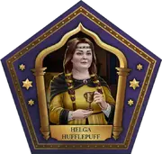 Cartão dos Sapos de Chocolate de Helga Hufflepuff em Harry Potter: Hogwarts Mystery