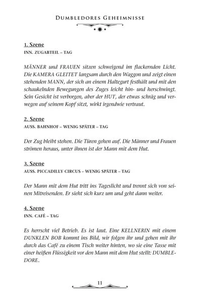 Szenenbeispiel aus DG Drehbuch