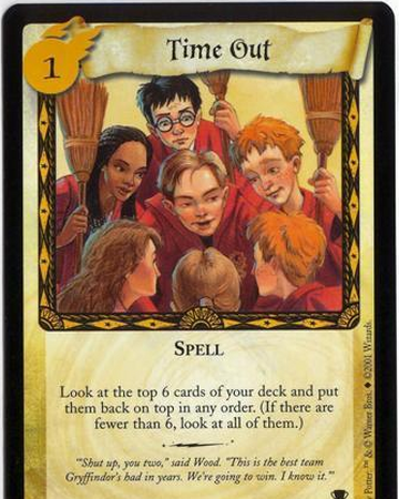 Time Out Trading Card Harry Potter Wiki Fandom