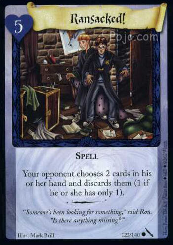 Ransacked! (Harry Potter Trading Card)