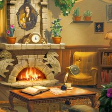 Gemeinschaftsraum, Portät von Helga Hufflepuff