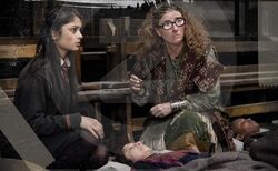 Trelawney and Padma tending Camelia