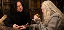 Snape and Dumledore curse