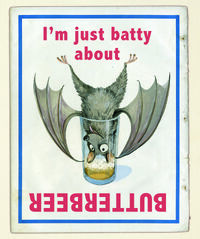 Barny the Fruitbat in Butterbeer advert