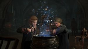 Students brewing potions HL