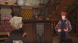 Player and Ron at Weasleys' Wizard Wheezes MA