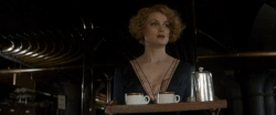 Queenie dropping cups of tea