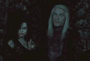 Lucius Malfoy mit seiner Schwägerin Bellatrix Lestrange.