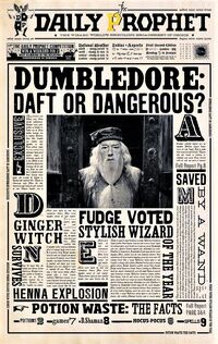Campaign to discredit Albus Dumbledore and Harry Potter