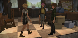 Jacob's sibling, Tonks and Merula at the Ministry HM735