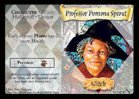 Rare Foil Harry Potter Casting Stone from 2001 Professor Sprout Collectible