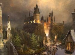 Schloss Hogwarts (Concept-Art WWHP)
