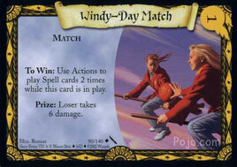 Windy-Day Match (Harry Potter Trading Card)