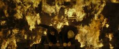 Blaise Zabinin and Draco Malfoy trying to escape Fiendfyre DHF2