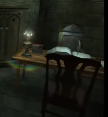 Desk outside the Hogwarts Library | Harry Potter Wiki | Fandom