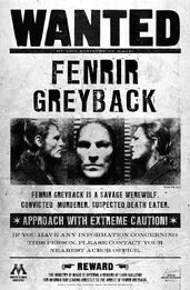 Fenrir Greyback wanted poster