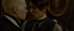 Grindelwald and Krall face to face