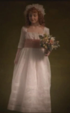 Portrait d'une jeune fille avec des fleurs