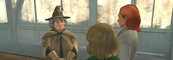 Professor Sprout talking to Bill and Jacob's sibling HM