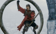 Ron playing Quidditch