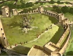 Whomping Willow and Quidditch Pitch Location 02 (Concept Artwork for HP2 movie) (2)