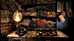 Wands display at Ollivander's Shop (1991)