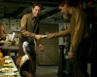 Fred and George pull a wizard cracker-0