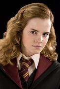 Hermione in Gryffindor uniform in 1995