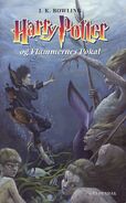 First cover of Harry Potter og Flammernes Pokal, translation of {{GOF}}