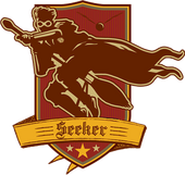 Seeker Badge (Brown and Maroon) - Harry Potter and the Half-Blood Prince™