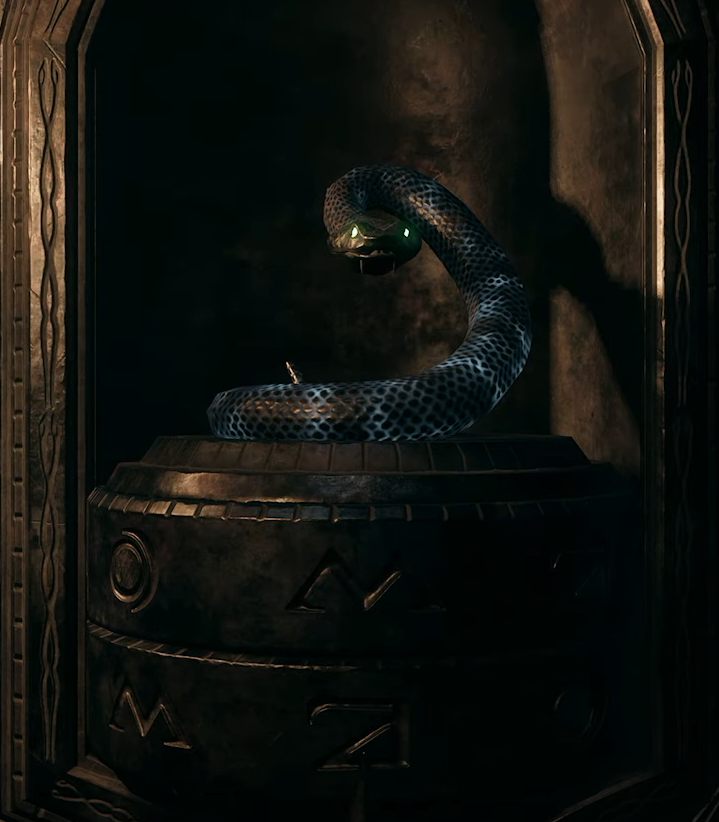 Salazar Slytherin's slithering serpent stalks students - The