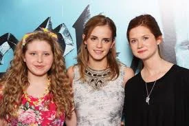 Z Emmą Watson i Bonnie Wright