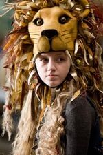 Luna Lovegood on her homemade Lionhead hat