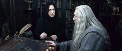 Dumbledore asks Snape to kill him