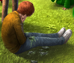 Ron Weasley erbricht Schnecken