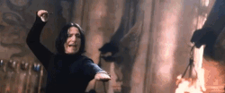 Snape disarming Lockhart COS