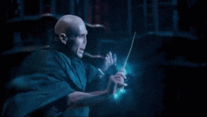 Voldemort pendant le duel de l'atrium