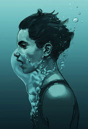 Cedric rescuing Cho Chang in the Great Lake using a Bubble-Head Charm