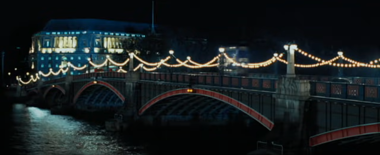 Beautiful view of Lambeth Bridge showcasing its red arches spanning the River Thames