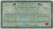 Credence Barebones adoption certificate