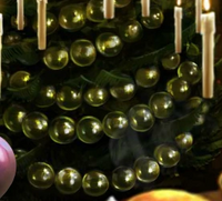 Gezauberte Blasen am Tannenbaum