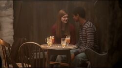 Ginny and Dean drinking together
