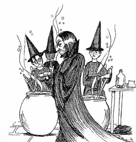 Hogwarts uniform sketch by JKR