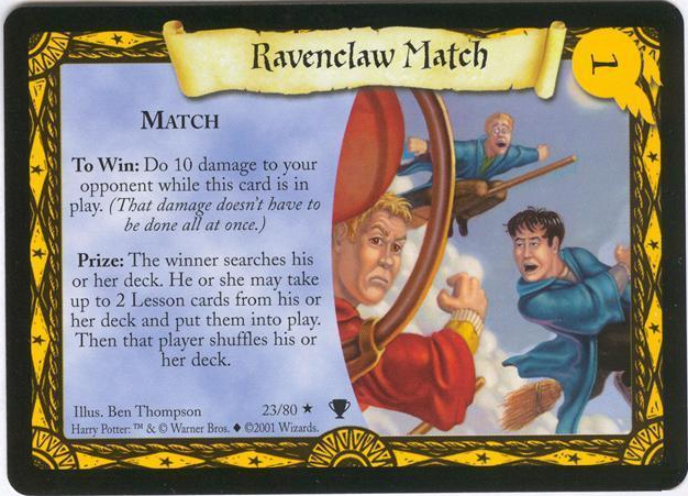 Harry Potter TCG Ravenclaw Eagle #124/140 Common Card Chamber of Secrets  WOTC