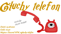 Grafika promująca Głuchy telefon MHPW 2022.