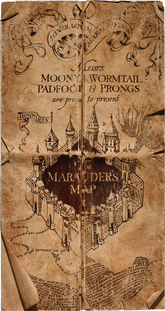 The Marauder's Map, which Peter helped to create